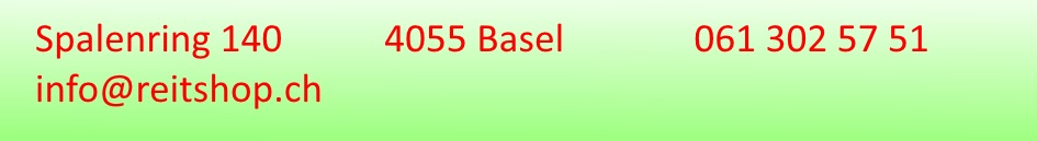 Reitshop, Spalenring 140, 4055 Basel, 061 302 57 51